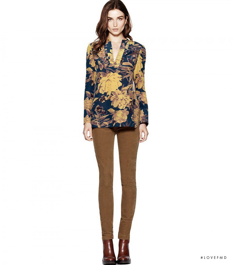 Andreea Diaconu featured in  the Tory Burch lookbook for Autumn/Winter 2012