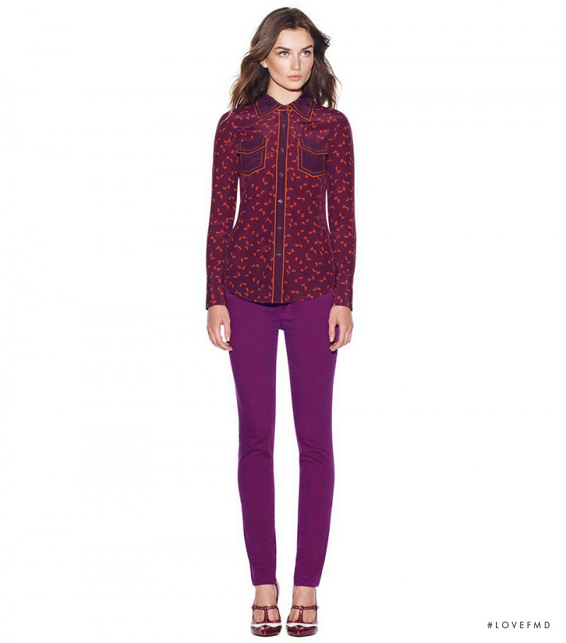 Andreea Diaconu featured in  the Tory Burch lookbook for Autumn/Winter 2012