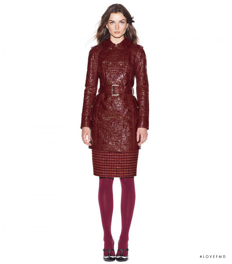 Andreea Diaconu featured in  the Tory Burch lookbook for Autumn/Winter 2012