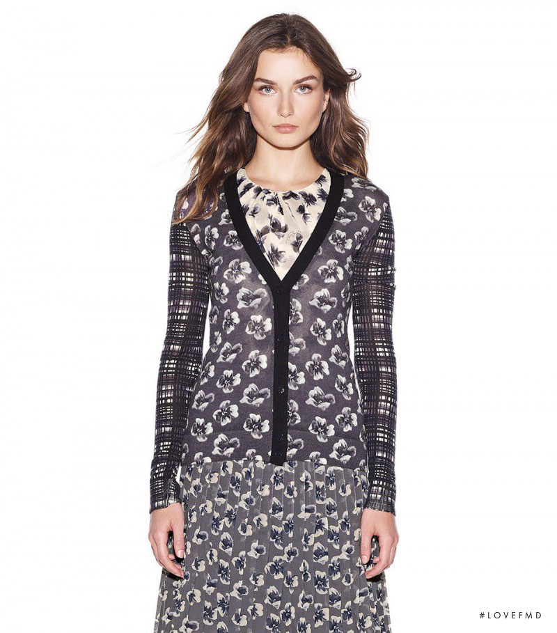Andreea Diaconu featured in  the Tory Burch lookbook for Autumn/Winter 2012
