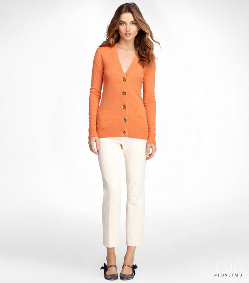 Andreea Diaconu featured in  the Tory Burch lookbook for Autumn/Winter 2012