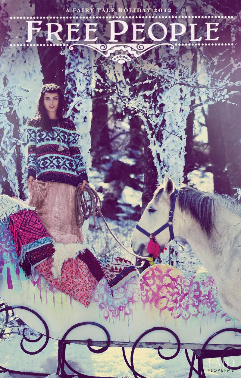 Andreea Diaconu featured in  the Free People A Fairy Tale catalogue for Holiday 2012