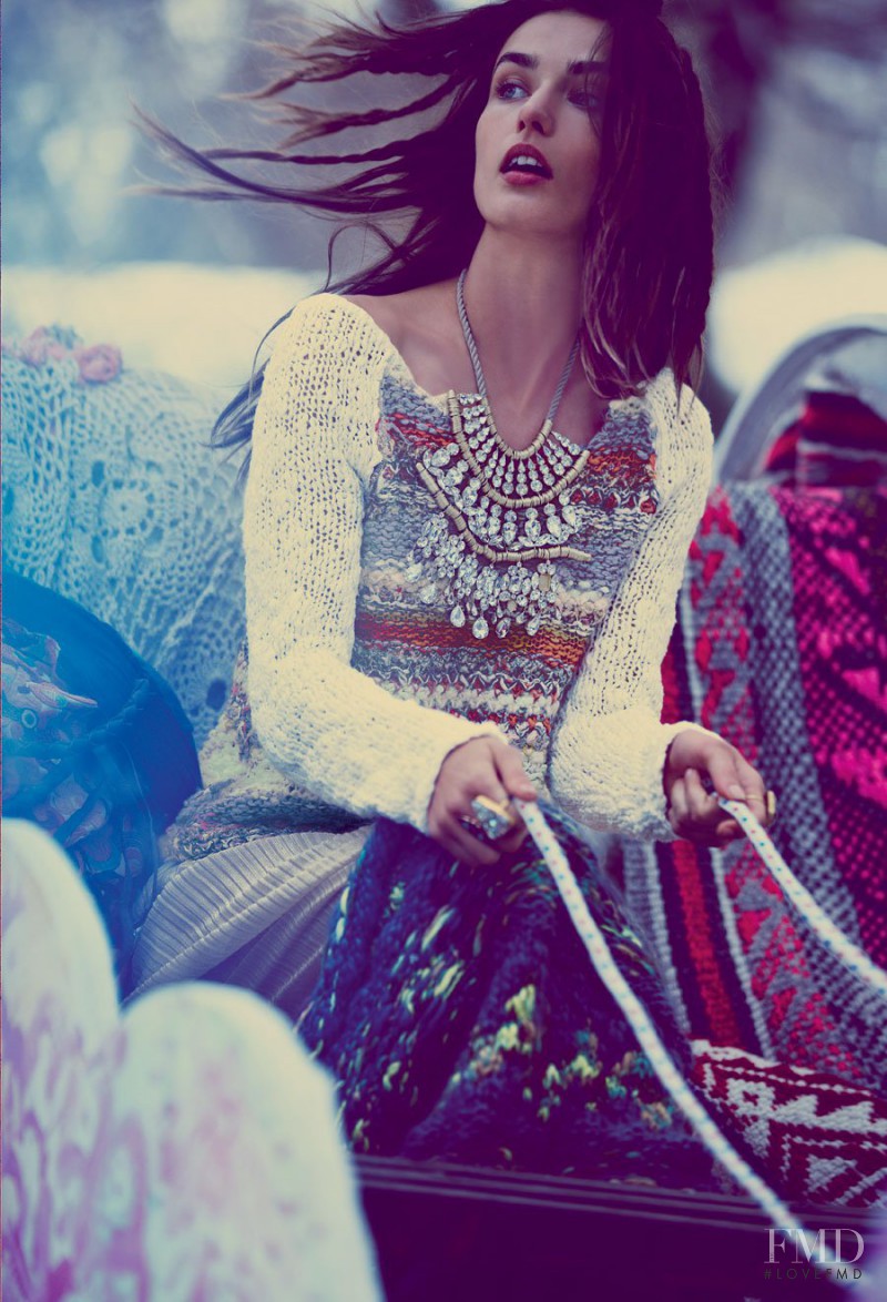 Andreea Diaconu featured in  the Free People A Fairy Tale catalogue for Holiday 2012