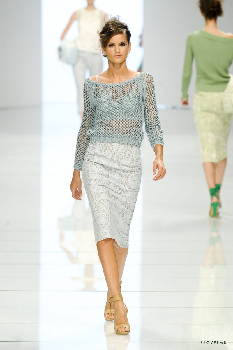 Izabel Goulart featured in  the Ermanno Scervino fashion show for Spring/Summer 2012