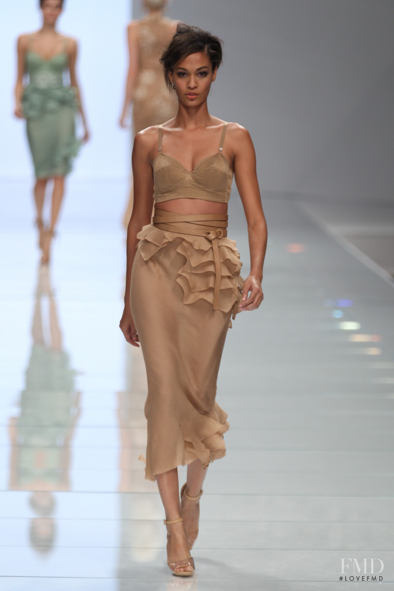 Joan Smalls featured in  the Ermanno Scervino fashion show for Spring/Summer 2012