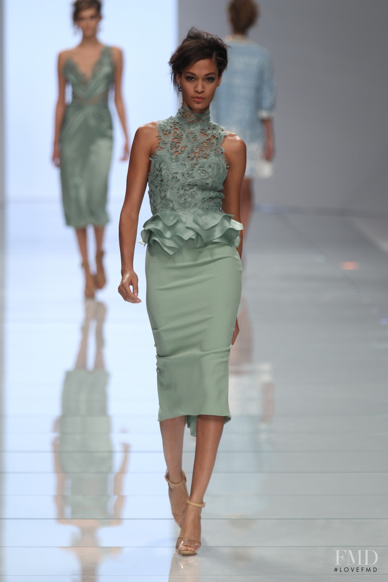 Joan Smalls featured in  the Ermanno Scervino fashion show for Spring/Summer 2012