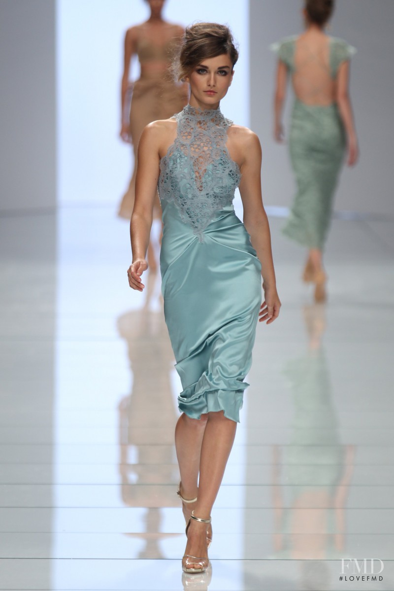 Andreea Diaconu featured in  the Ermanno Scervino fashion show for Spring/Summer 2012