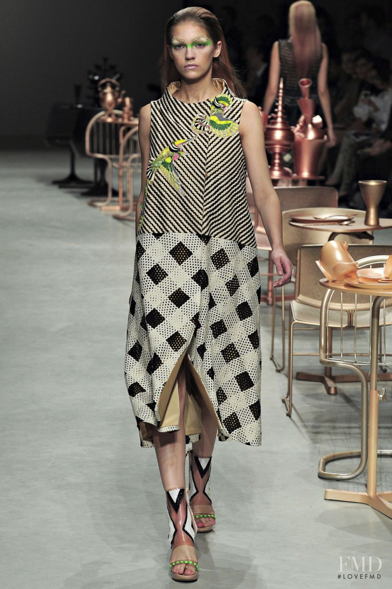 Samantha Gradoville featured in  the Manish Arora fashion show for Spring/Summer 2012