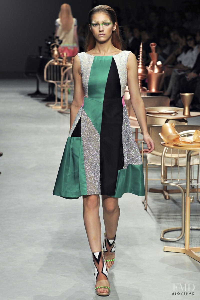 Samantha Gradoville featured in  the Manish Arora fashion show for Spring/Summer 2012