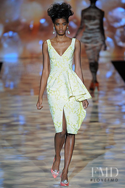 Melodie Monrose featured in  the Badgley Mischka fashion show for Spring/Summer 2012