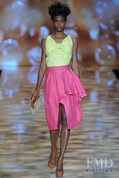 Melodie Monrose featured in  the Badgley Mischka fashion show for Spring/Summer 2012