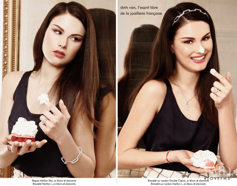 Pauline Moulettes featured in  the Dinh Van advertisement for Spring/Summer 2012
