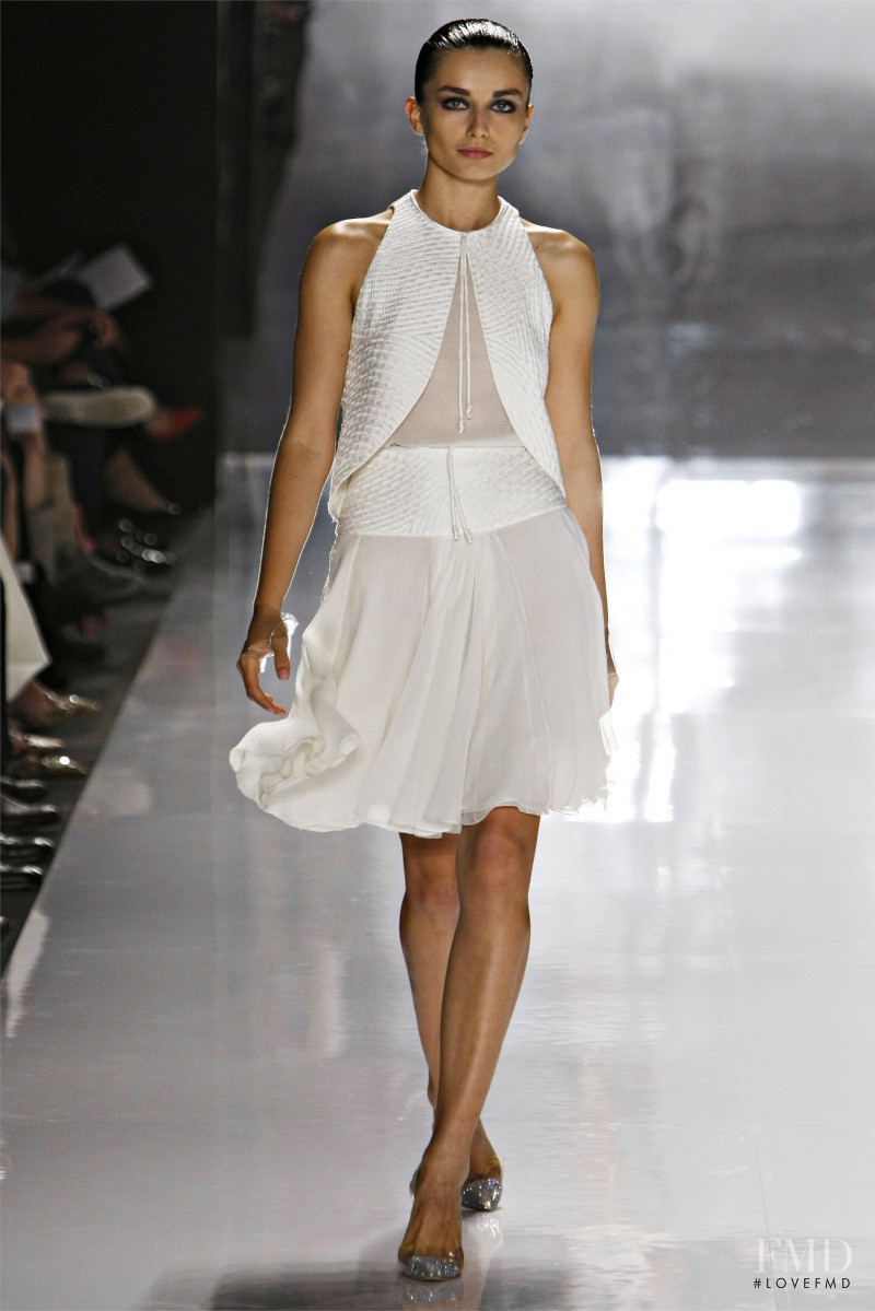 Andreea Diaconu featured in  the Ralph Rucci fashion show for Spring/Summer 2012