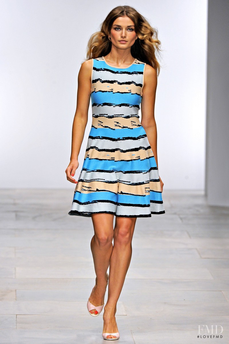 Andreea Diaconu featured in  the Issa fashion show for Spring/Summer 2012