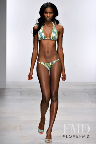 Melodie Monrose featured in  the Issa fashion show for Spring/Summer 2012