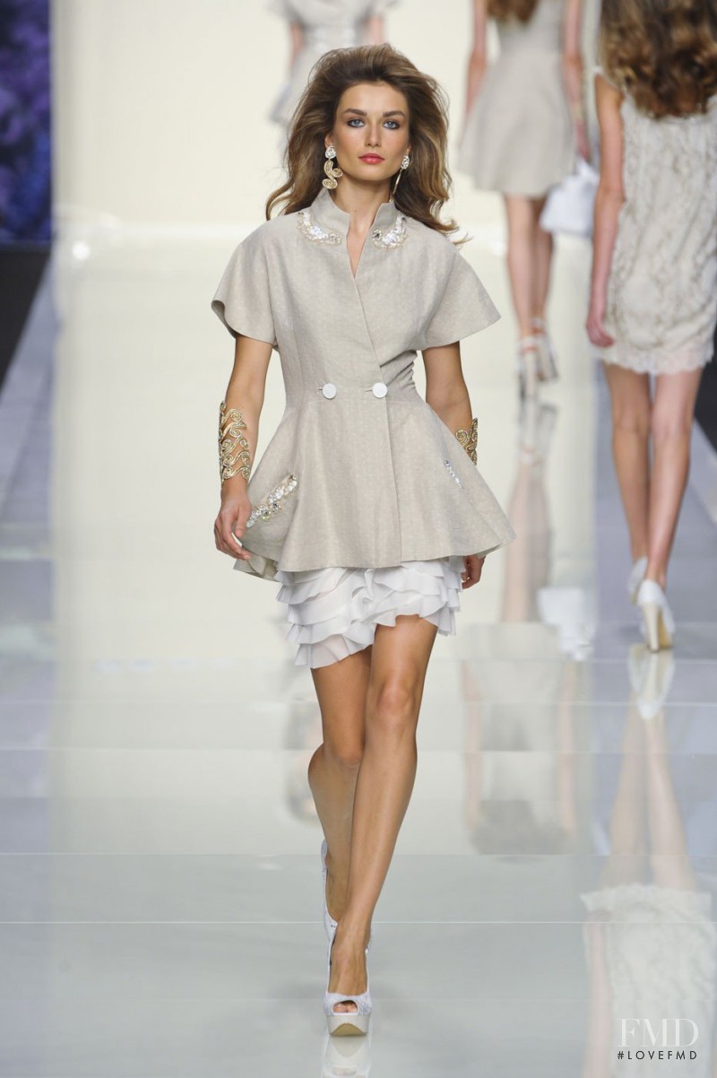 Andreea Diaconu featured in  the roccobarocco fashion show for Spring/Summer 2012