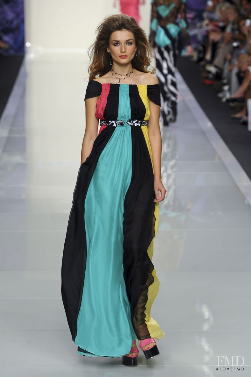 Andreea Diaconu featured in  the roccobarocco fashion show for Spring/Summer 2012