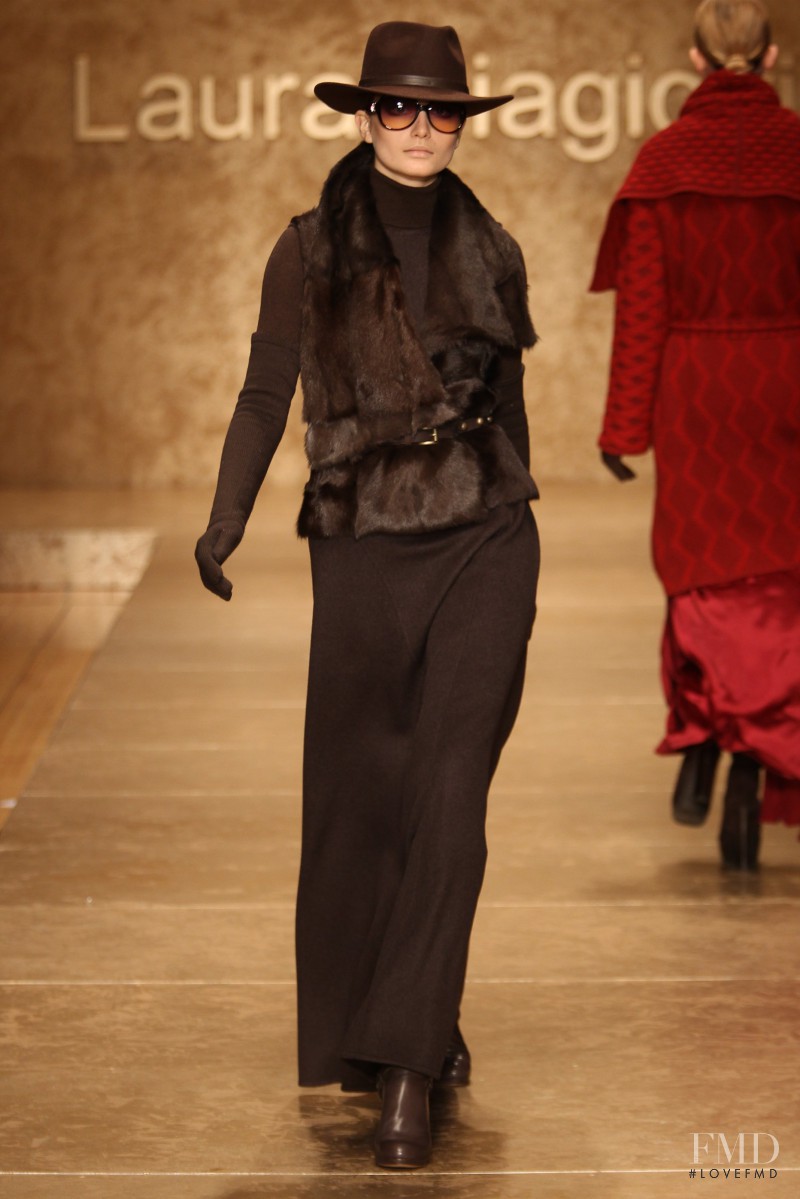 Andreea Diaconu featured in  the Laura Biagiotti fashion show for Autumn/Winter 2011