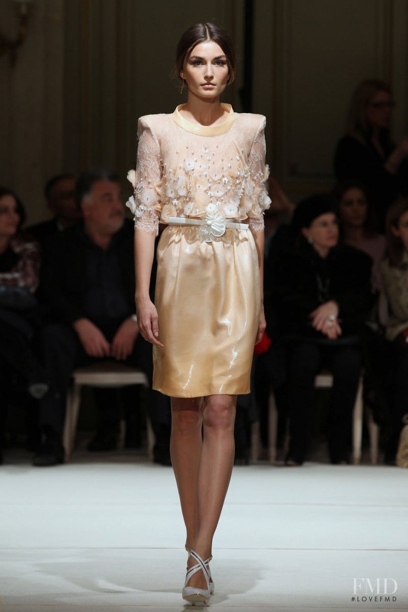 Andreea Diaconu featured in  the Georges Hobeika fashion show for Spring/Summer 2012