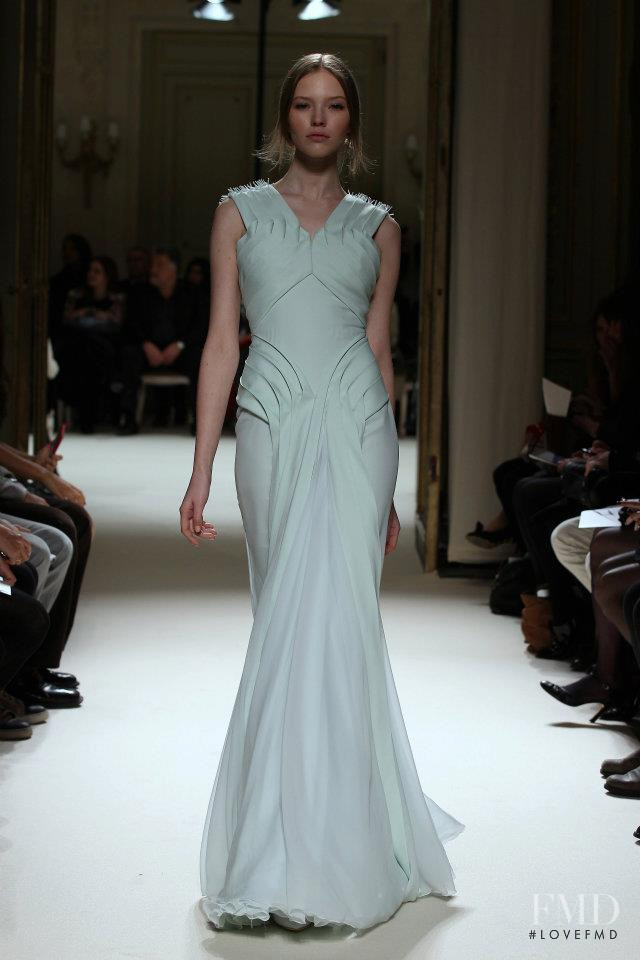 Sasha Luss featured in  the Georges Hobeika fashion show for Spring/Summer 2012