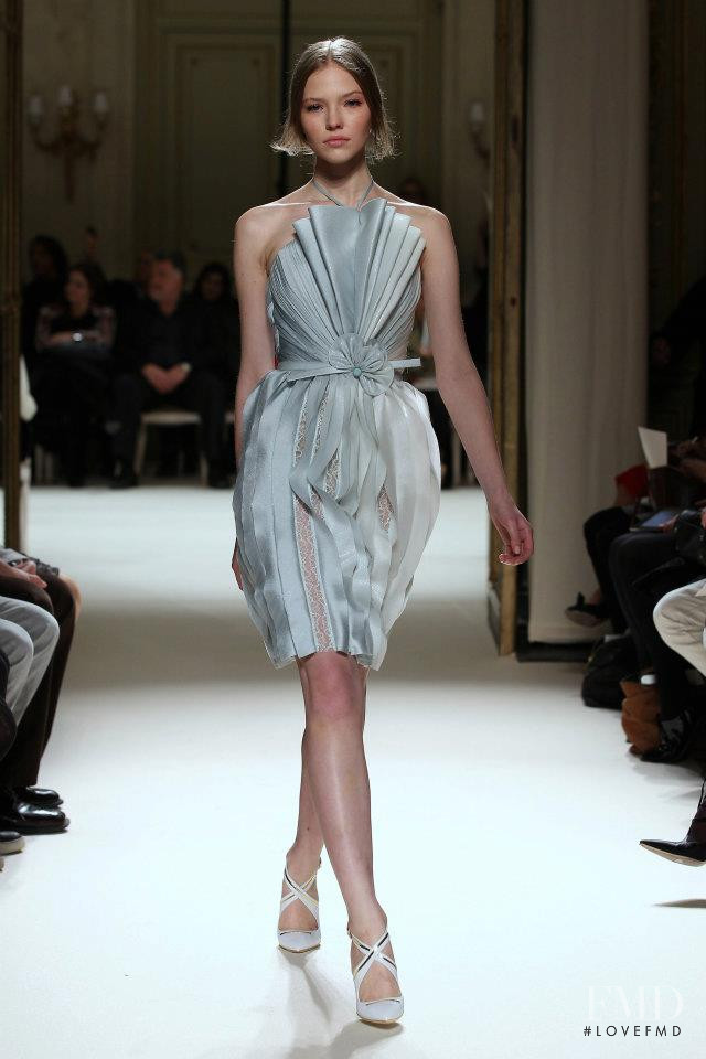 Sasha Luss featured in  the Georges Hobeika fashion show for Spring/Summer 2012