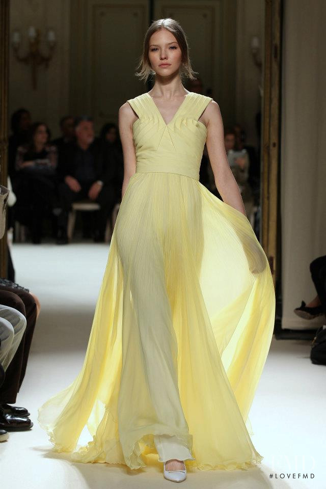 Sasha Luss featured in  the Georges Hobeika fashion show for Spring/Summer 2012