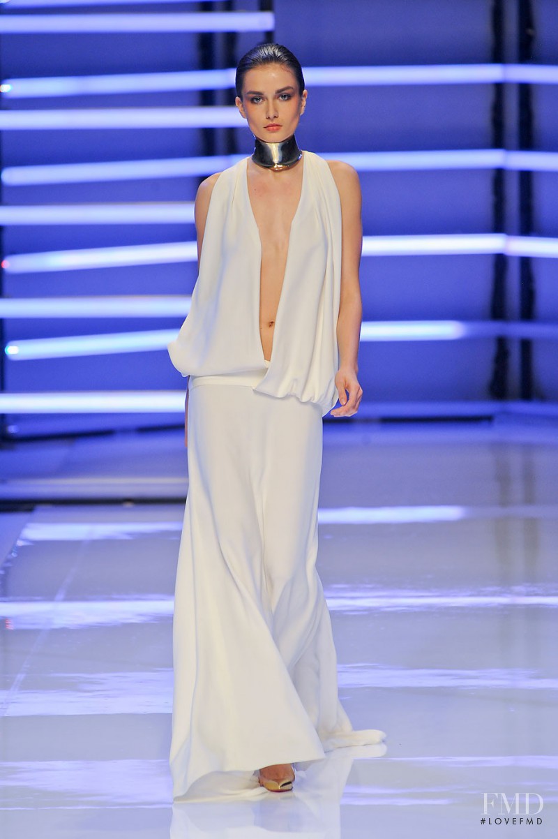 Andreea Diaconu featured in  the Alexandre Vauthier fashion show for Spring/Summer 2012