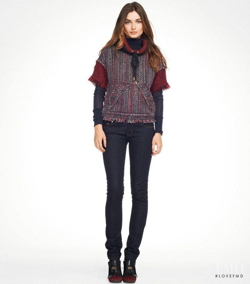 Andreea Diaconu featured in  the Tory Burch catalogue for Autumn/Winter 2011