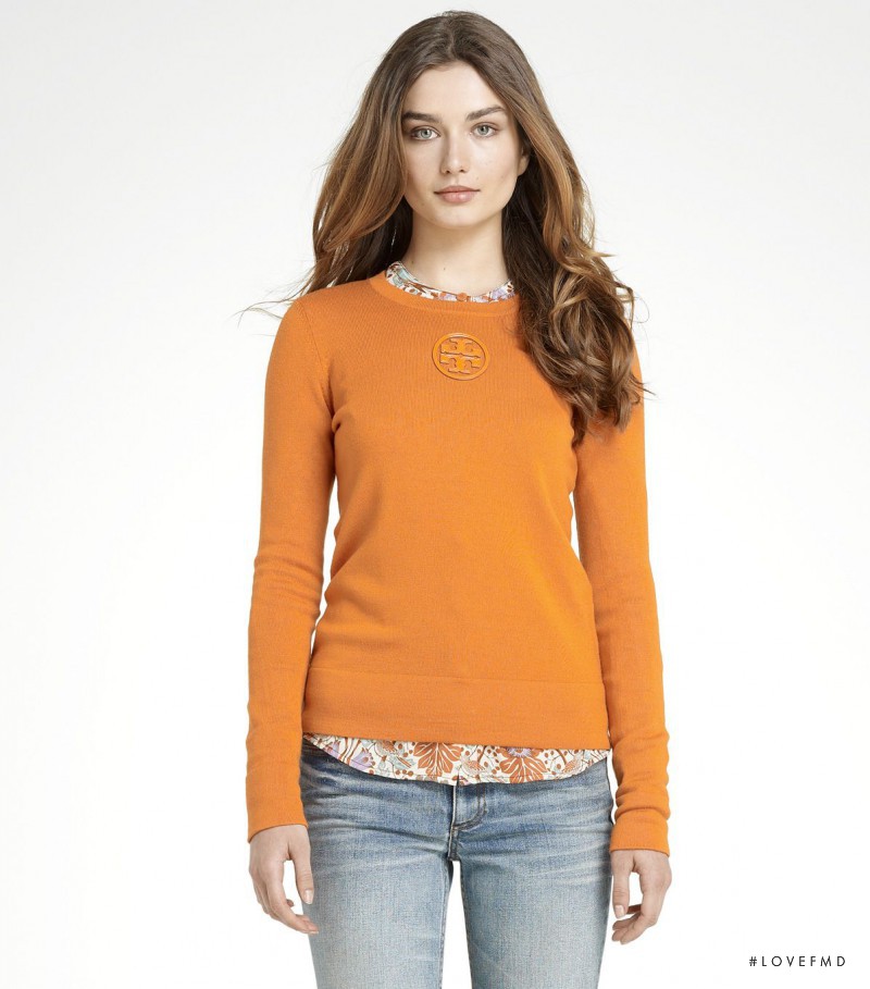 Andreea Diaconu featured in  the Tory Burch catalogue for Autumn/Winter 2011