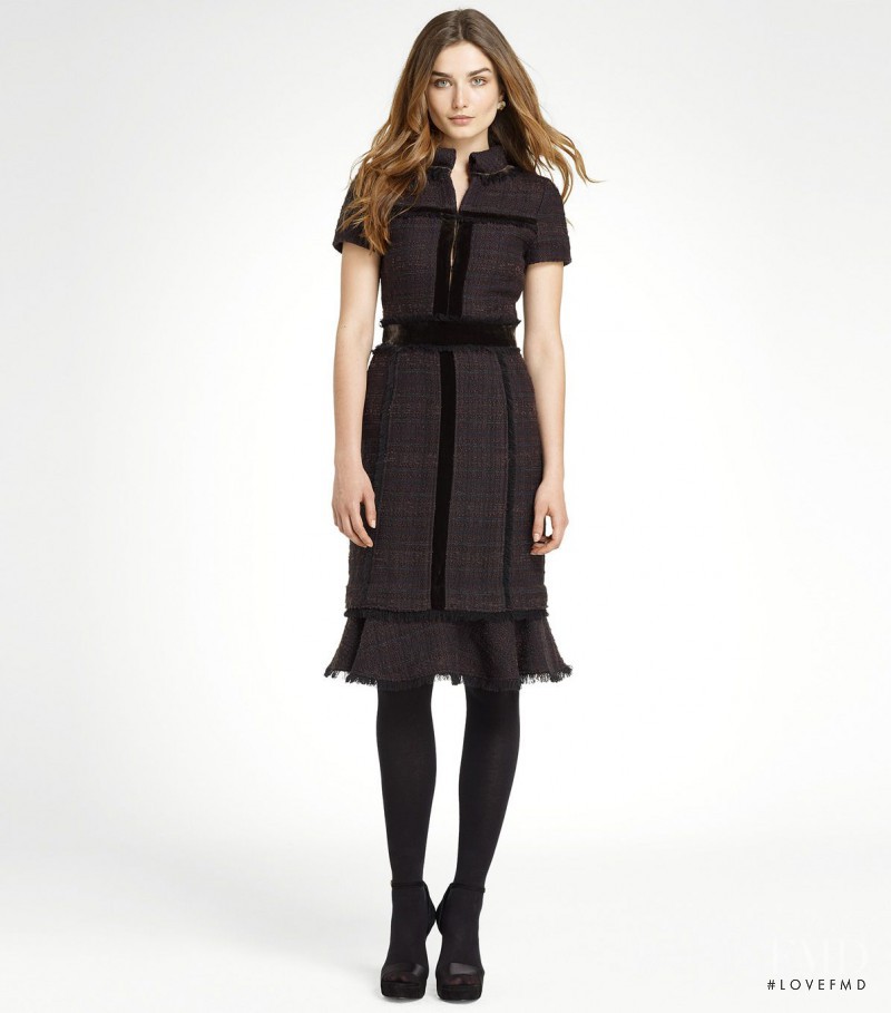 Andreea Diaconu featured in  the Tory Burch catalogue for Autumn/Winter 2011