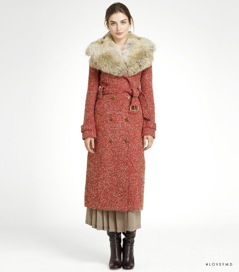 Andreea Diaconu featured in  the Tory Burch catalogue for Autumn/Winter 2011