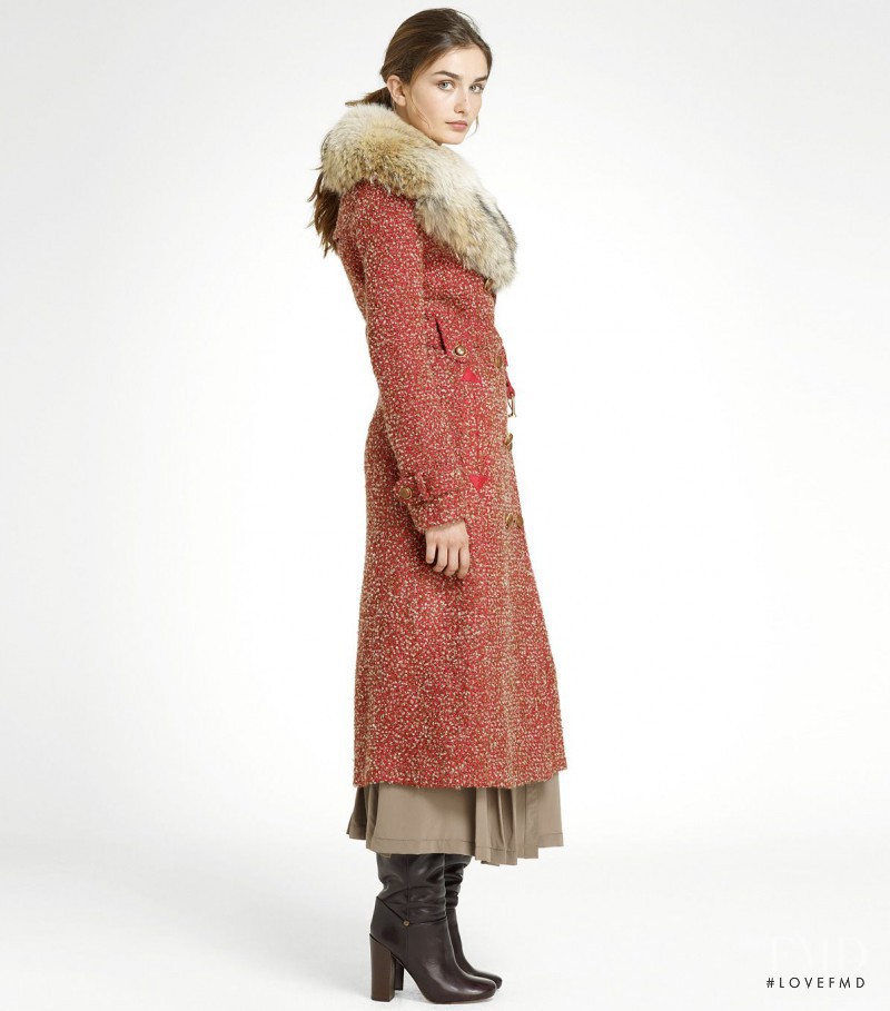 Andreea Diaconu featured in  the Tory Burch catalogue for Autumn/Winter 2011