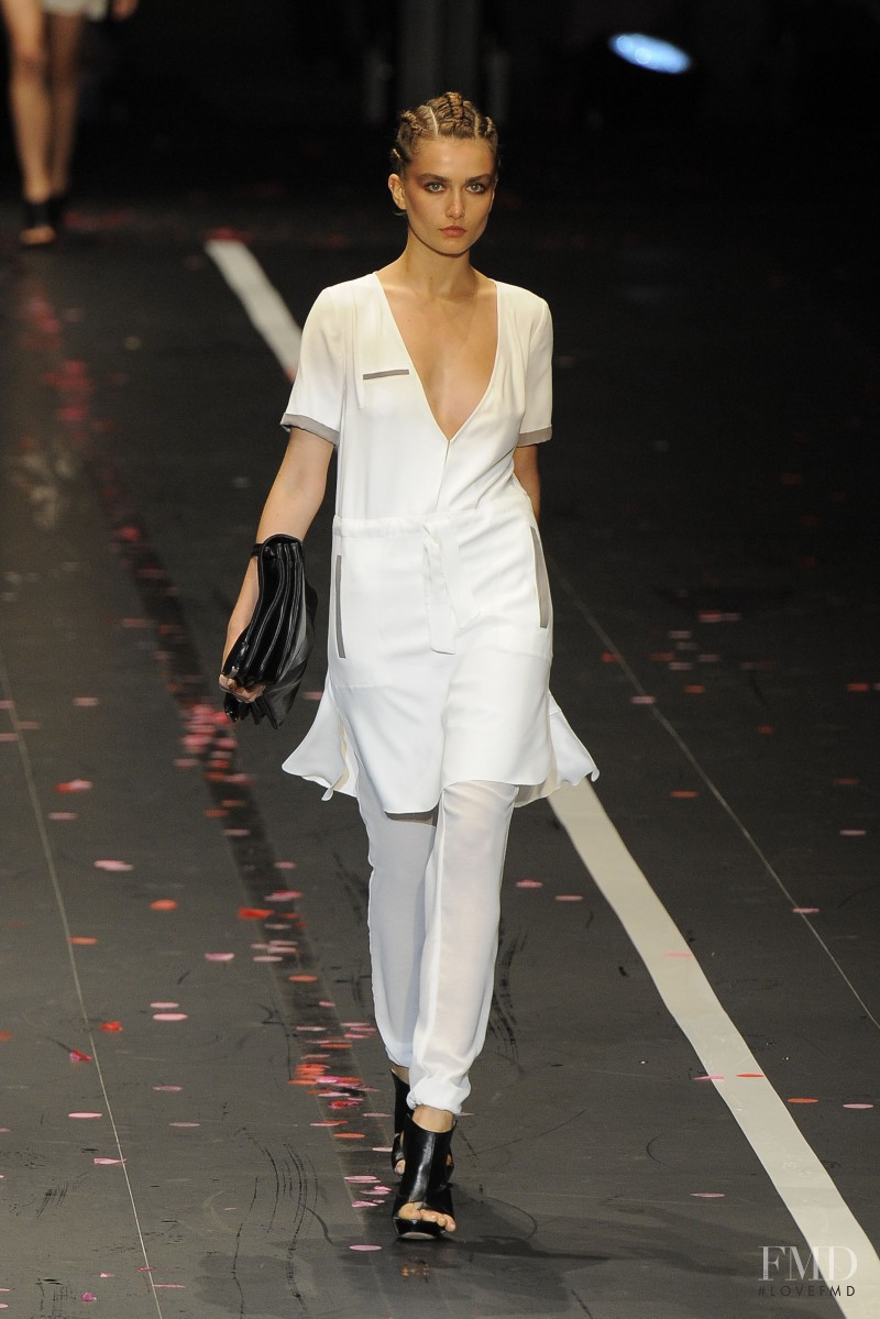 Andreea Diaconu featured in  the Costume National fashion show for Spring/Summer 2011