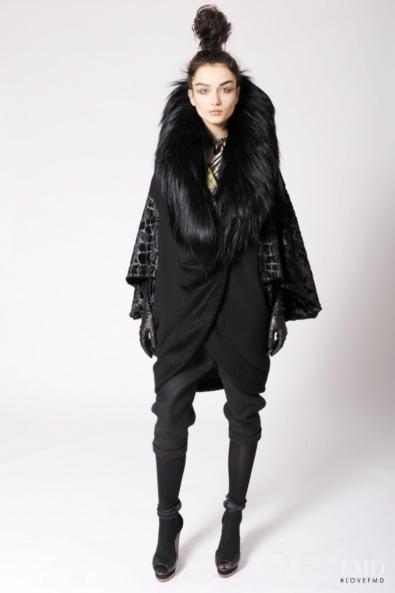 Andreea Diaconu featured in  the Catherine Malandrino fashion show for Autumn/Winter 2010