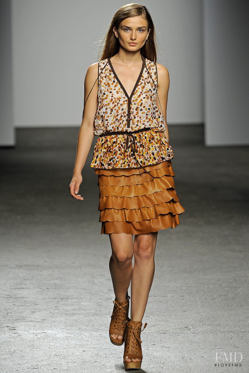Andreea Diaconu featured in  the Cynthia Steffe fashion show for Spring/Summer 2011