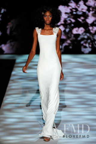 Melodie Monrose featured in  the Badgley Mischka fashion show for Spring/Summer 2011