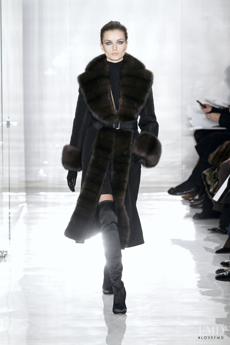 Andreea Diaconu featured in  the Ralph Rucci fashion show for Autumn/Winter 2011