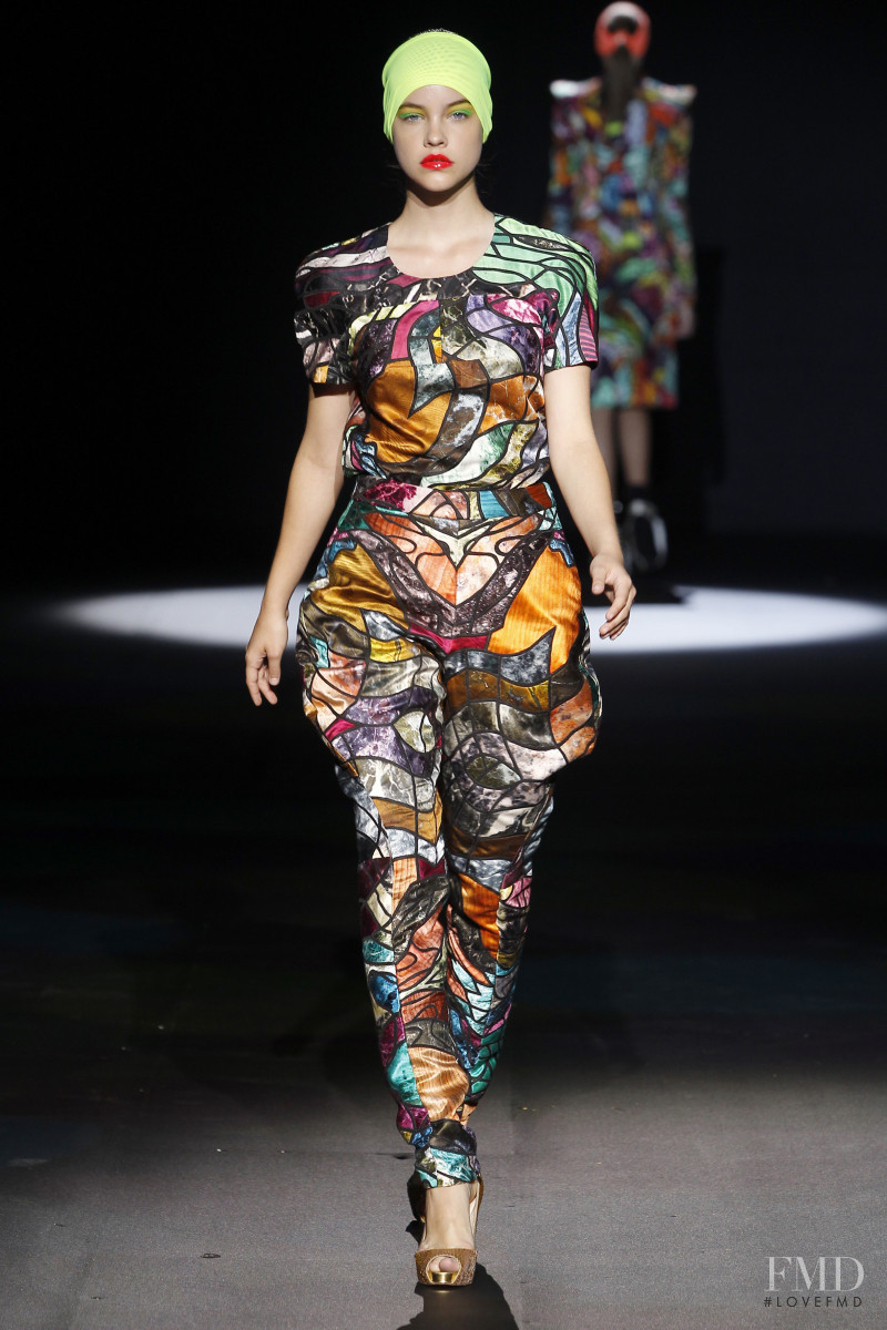 Barbara Palvin featured in  the Manish Arora fashion show for Spring/Summer 2011