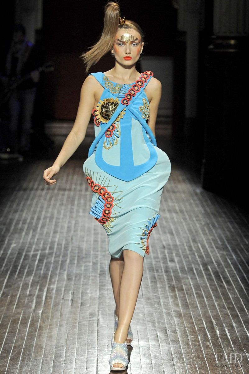 Andreea Diaconu featured in  the Manish Arora fashion show for Spring/Summer 2011