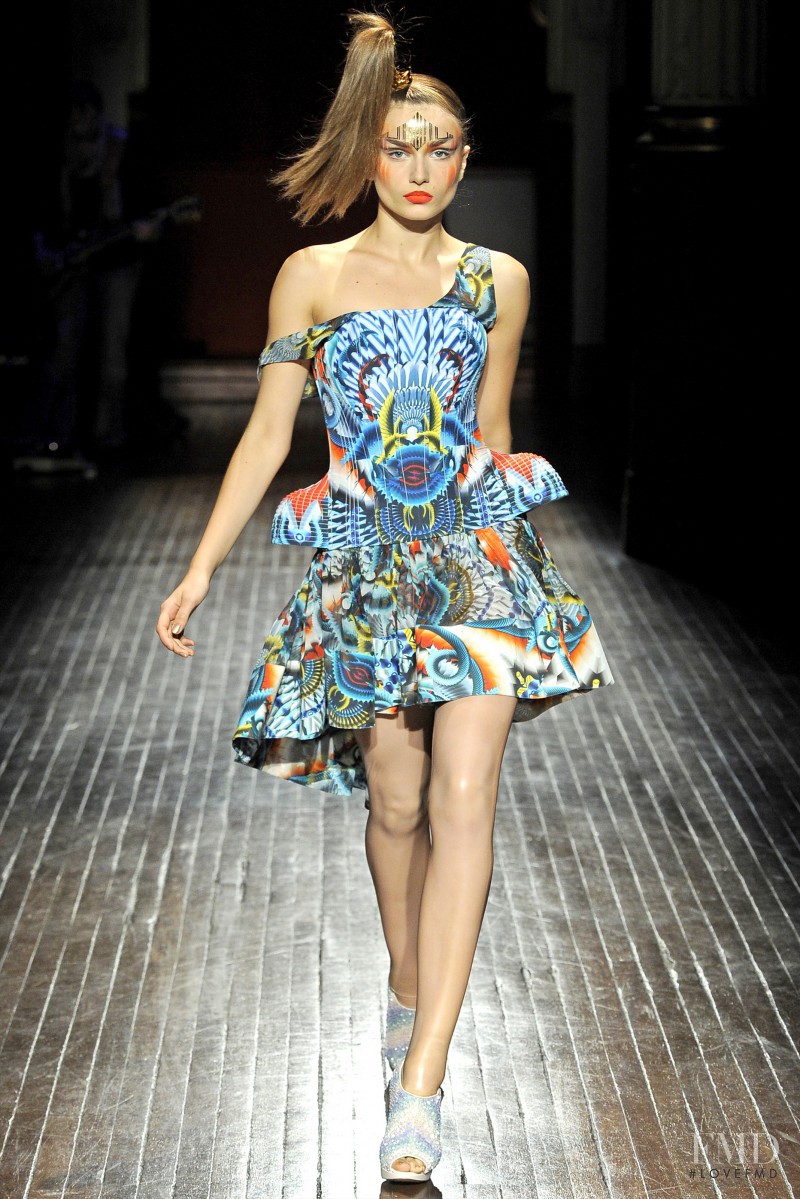 Andreea Diaconu featured in  the Manish Arora fashion show for Spring/Summer 2011