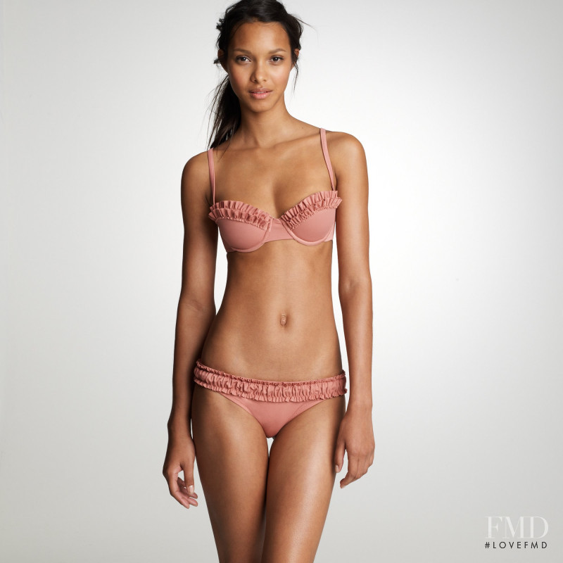 Lais Ribeiro featured in  the J.Crew Swimwear lookbook for Spring/Summer 2011