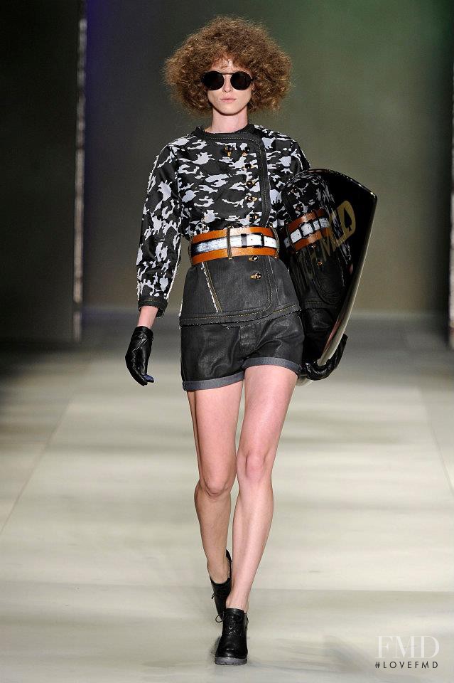 Fabiana Mayer featured in  the Herchcovitch fashion show for Autumn/Winter 2012
