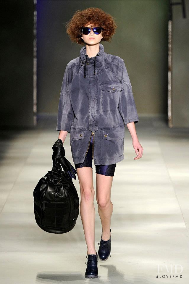 Marcele dal Cortivo featured in  the Herchcovitch fashion show for Autumn/Winter 2012
