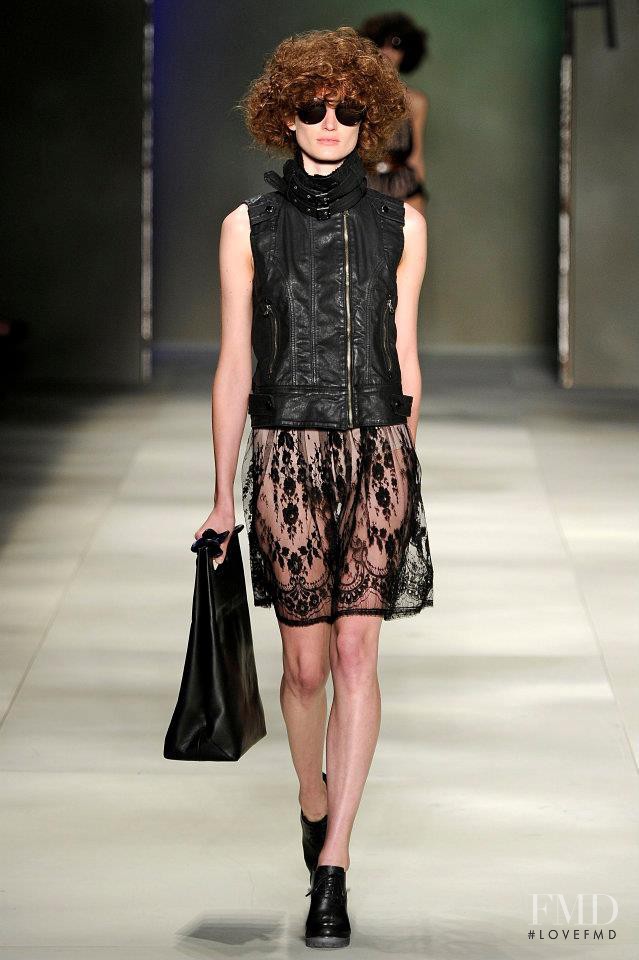 Lovani Pinnow featured in  the Herchcovitch fashion show for Autumn/Winter 2012