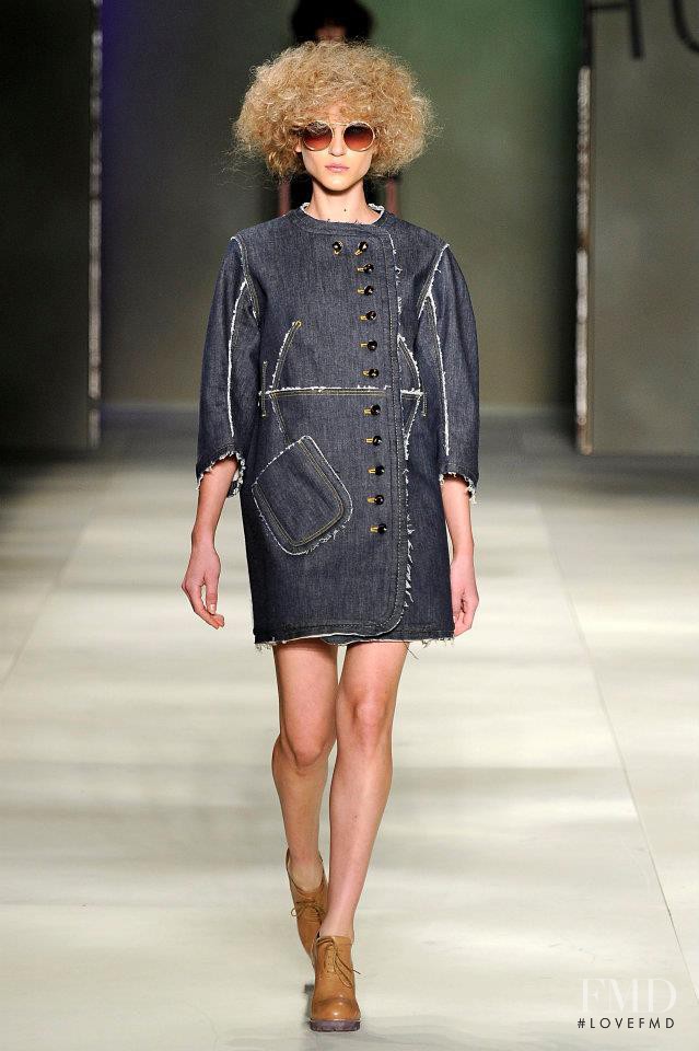 Alicia Kuczman featured in  the Herchcovitch fashion show for Autumn/Winter 2012