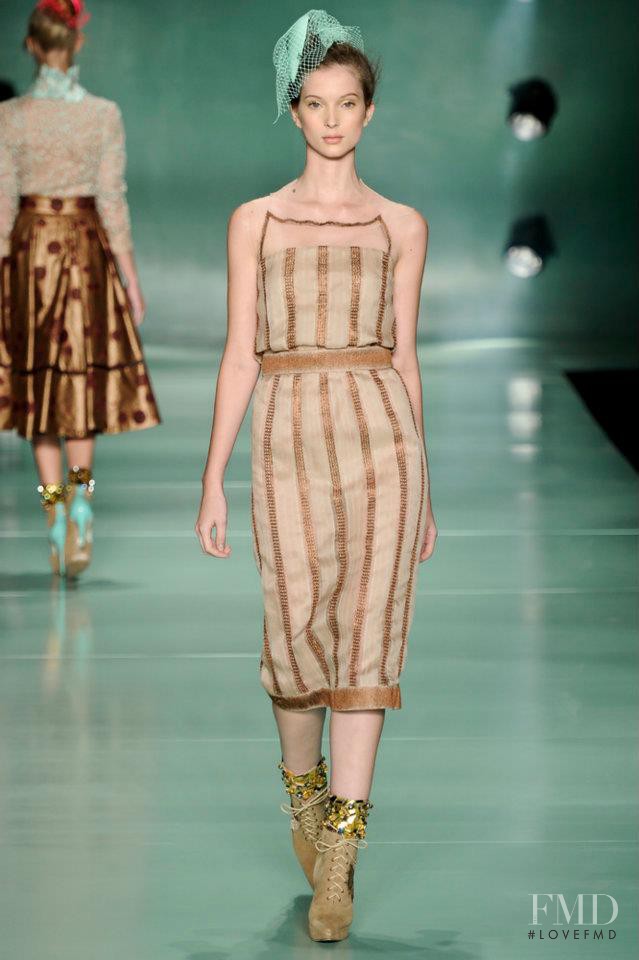 Vanessa Damasceno featured in  the Acquastudio fashion show for Autumn/Winter 2012