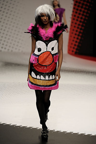 Sessilee Lopez featured in  the Jean-Charles De Castelbajac fashion show for Autumn/Winter 2009