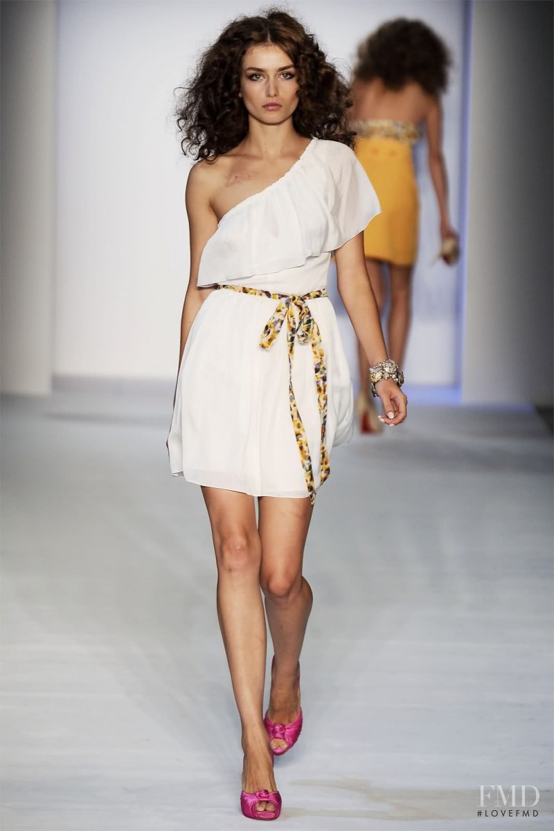 Andreea Diaconu featured in  the Luca Luca fashion show for Spring/Summer 2010