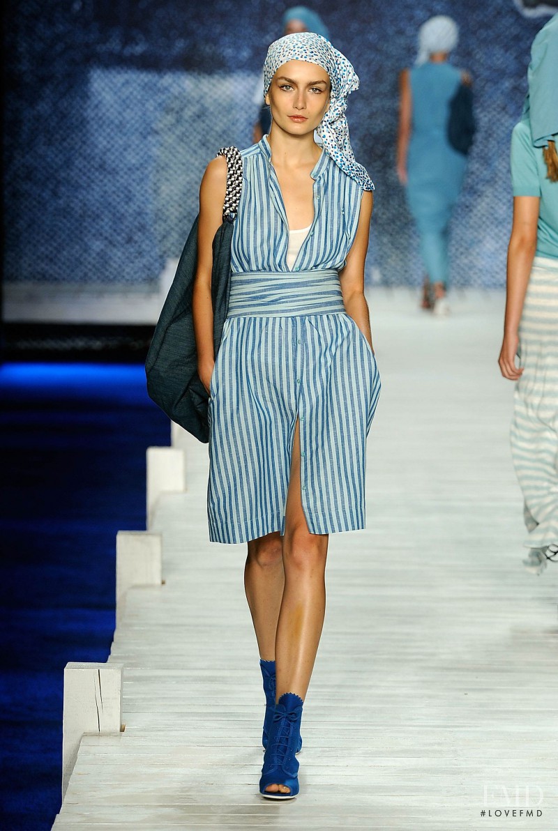 Andreea Diaconu featured in  the Lacoste fashion show for Spring/Summer 2010