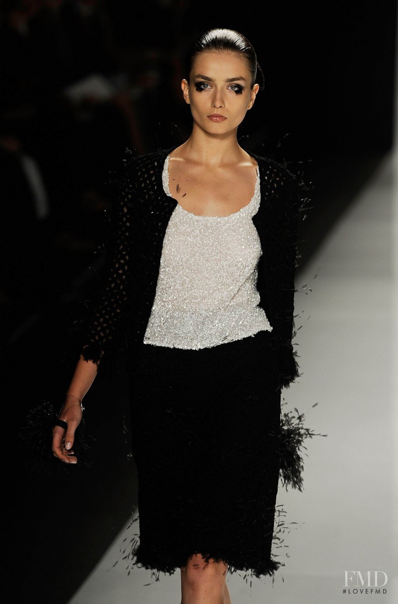 Andreea Diaconu featured in  the Ralph Rucci fashion show for Spring/Summer 2010